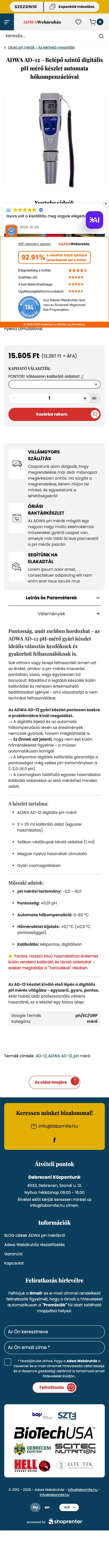 ADWA Webáruház: Termékoldal: ADWA AD-12 gyári készlet – telefon az átköltözés előtt