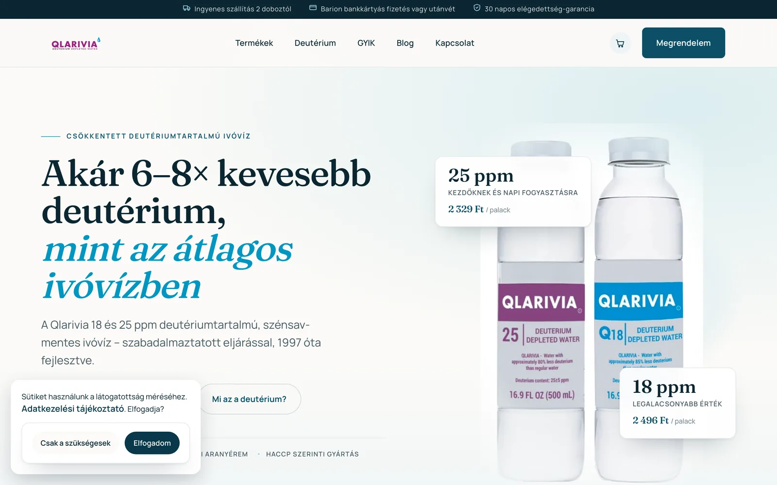 Qlarivia: Főoldal az átköltözés után