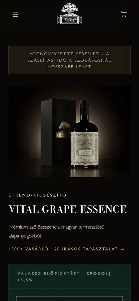 Vital Grape Essence – utána